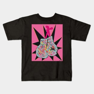 Pink Ribbon Boxing Kids T-Shirt